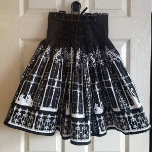 Dream of Lolita Cat Window Skirt Corset Black